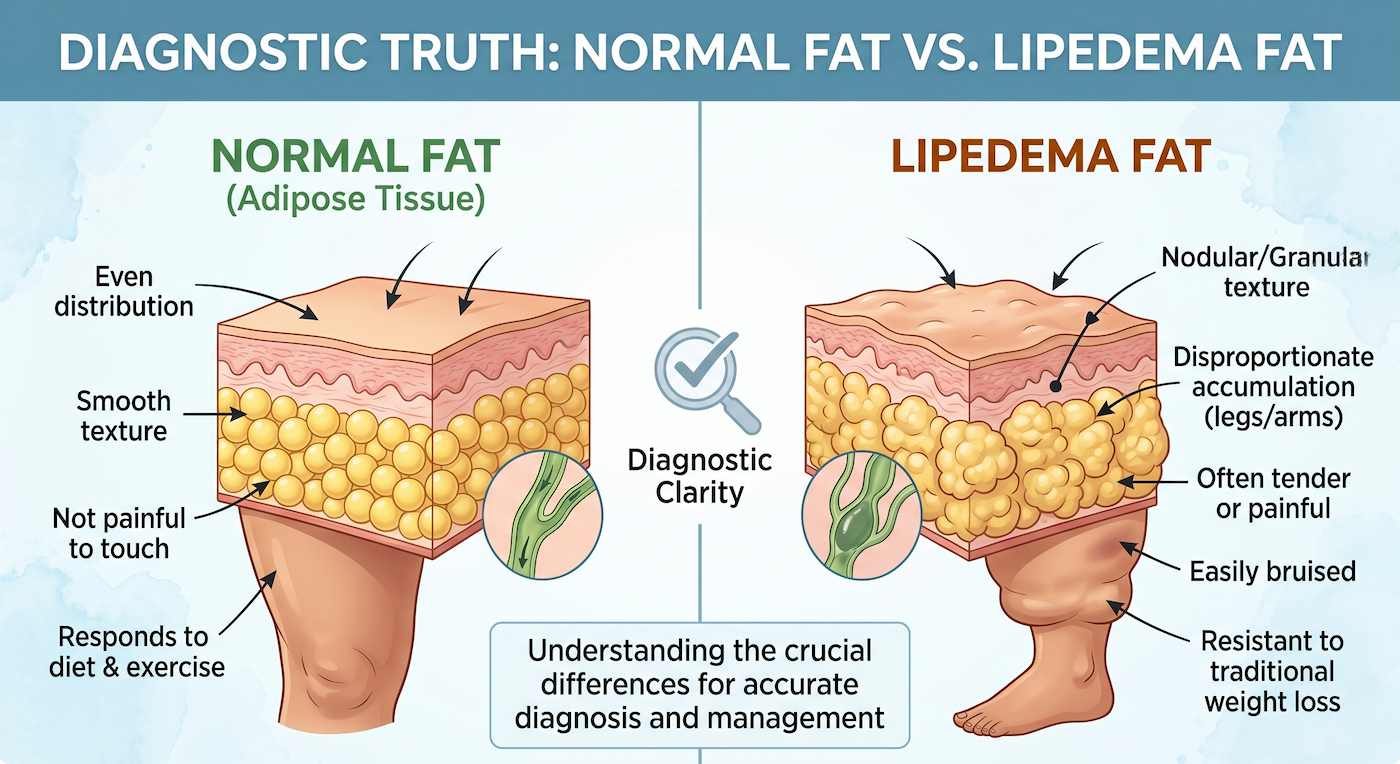Normal Fat vs. Lipedema Fat: A Guide for Florida Patients