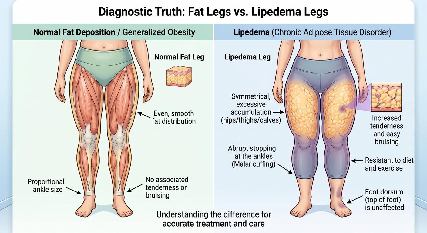 Diagnostic Truth: Fat Legs vs. Lipedema Legs in Roswell, GA